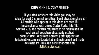 Hot Cougars Julia Ann & Lisa Ann Oil Up & Bang 2 Big Cocks!