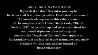 Busty Julia Ann Fucks Her Husband & His Friend Big Cocks!