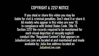 Milf Julia Ann Anal Fucked & Facialed By 4 Big Black Cocks!