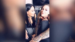 Karmen Karma's shares her husband's big black cock with Lela Star!