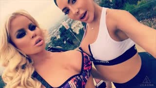 Lela Star And Nikki Delano go searching for cock while hiking!